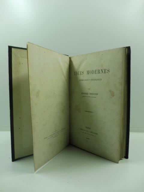 Idées modernes. Cosmologie-sociologie